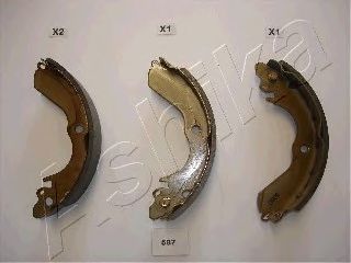 Комплект тормозных колодок ASHIKA 55-05-587