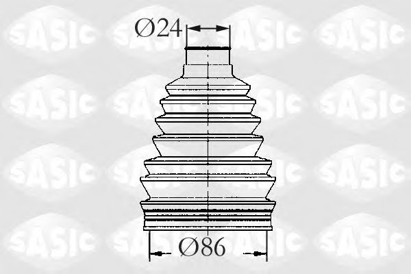 Комплект пылника, приводной вал SASIC 2933053