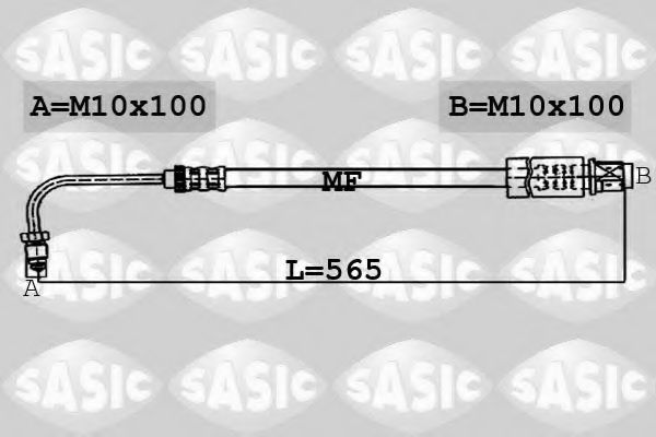 Тормозной шланг SASIC 6600006