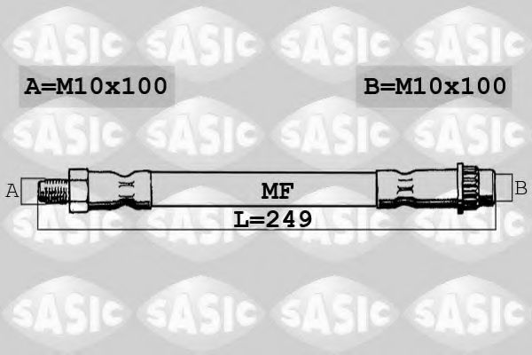 Тормозной шланг SASIC 6604001
