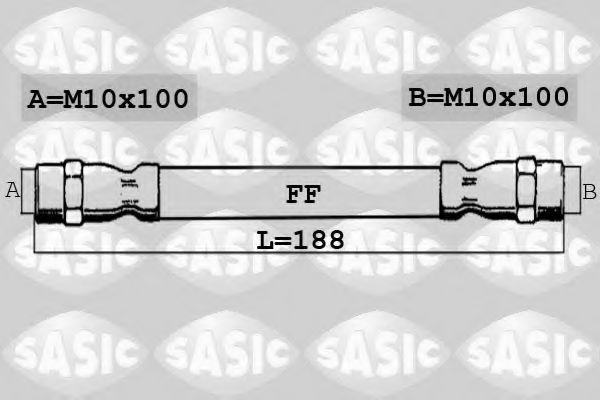 Тормозной шланг SASIC 6604002