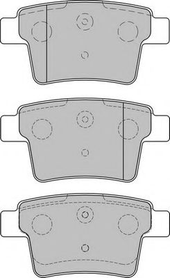 Комплект тормозных колодок, дисковый тормоз DURON DBP241885