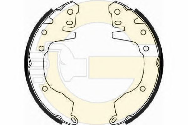 Комплект тормозных колодок GIRLING 5185179