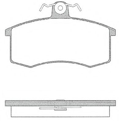 Комплект тормозных колодок, дисковый тормоз KAWE 0221 10