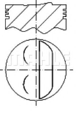 Поршень MAHLE ORIGINAL E25125