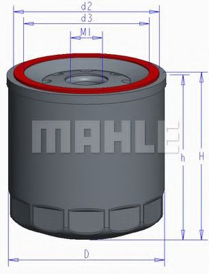 Масляный фильтр MAHLE ORIGINAL OC 1196