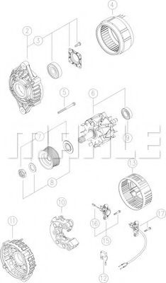 Генератор MAHLE ORIGINAL MG 648