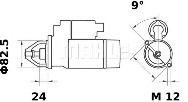 Стартер MAHLE ORIGINAL MS 10