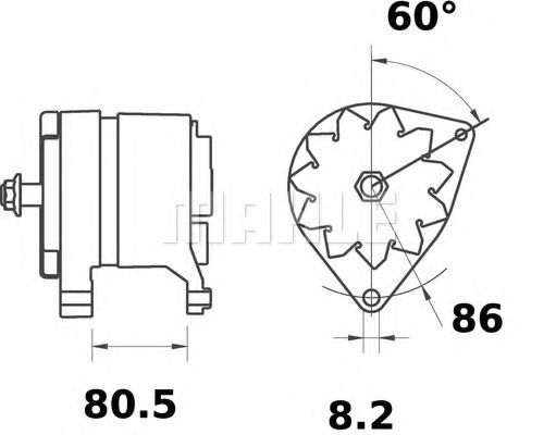 Генератор MAHLE ORIGINAL MG 216