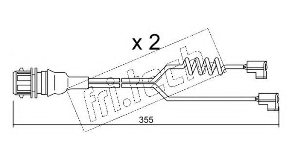 Сигнализатор, износ тормозных колодок fri.tech. SU.181K