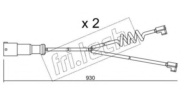 Сигнализатор, износ тормозных колодок fri.tech. SU.188K