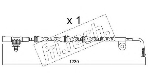 Сигнализатор, износ тормозных колодок fri.tech. SU.255