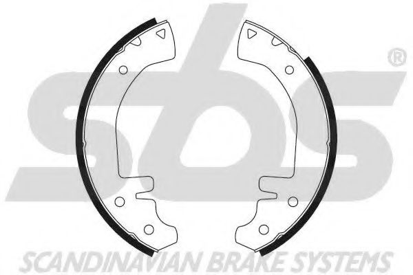 Комплект тормозных колодок sbs 18492739234