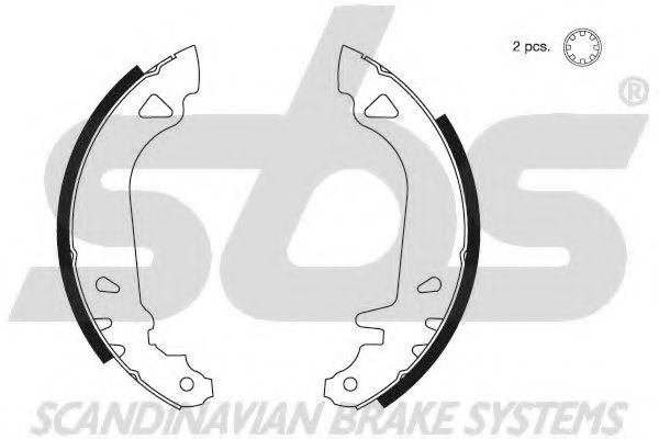 Комплект тормозных колодок sbs 18492723482