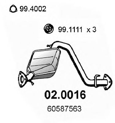 Катализатор ASSO 02.0016