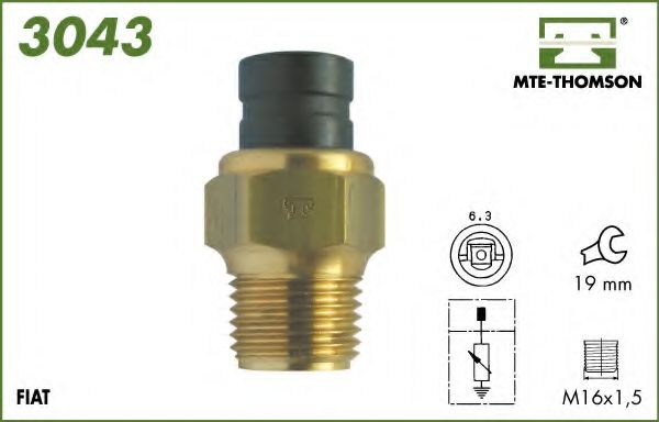 Датчик, температура охлаждающей жидкости; Датчик, температура охлаждающей жидкости; Датчик, температура охлаждающей жидкости KW 530027