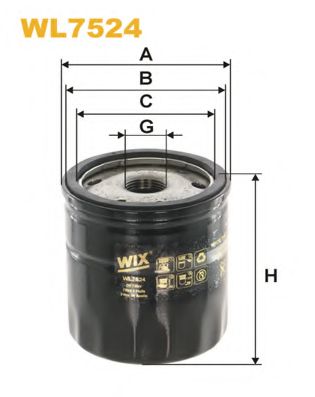 Масляный фильтр WIX FILTERS WL7524