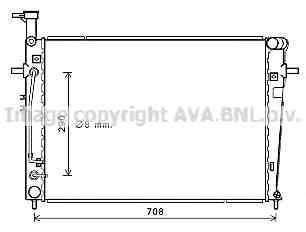 Радиатор, охлаждение двигателя PRASCO KA2251
