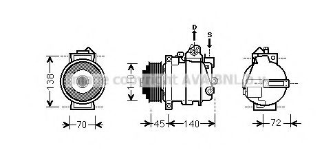 Компрессор, кондиционер PRASCO MSK561