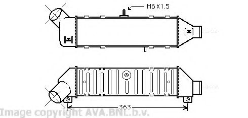 Интеркулер PRASCO VW4136