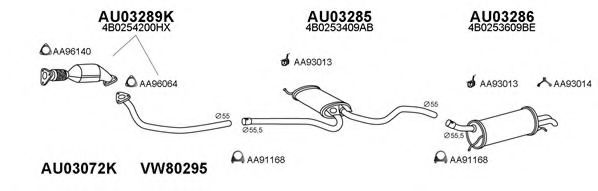 Система выпуска ОГ VENEPORTE 030068