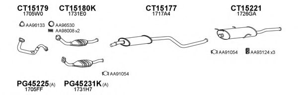 Система выпуска ОГ VENEPORTE 150445