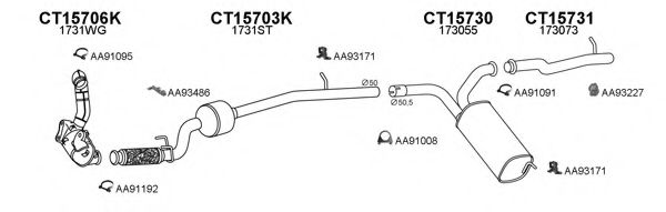 Система выпуска ОГ VENEPORTE 450582