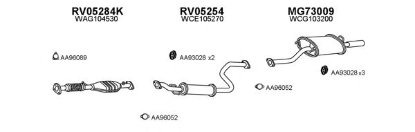 Система выпуска ОГ VENEPORTE 730004