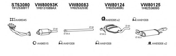Система выпуска ОГ VENEPORTE 800048