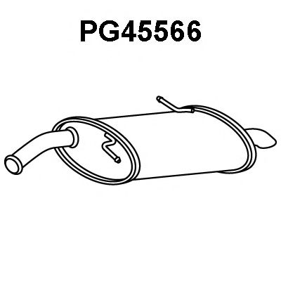 Глушитель выхлопных газов конечный VENEPORTE PG45566