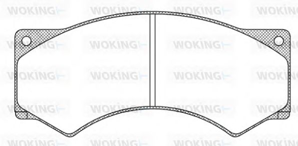 Комплект тормозных колодок, дисковый тормоз WOKING JSA 3773.00