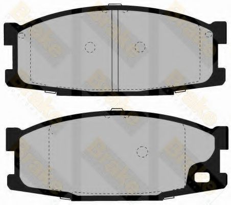 Комплект тормозных колодок, дисковый тормоз Brake ENGINEERING PA1373