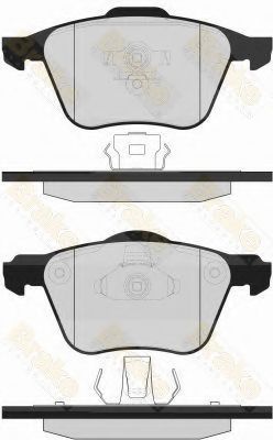 Комплект тормозных колодок, дисковый тормоз Brake ENGINEERING PA1583