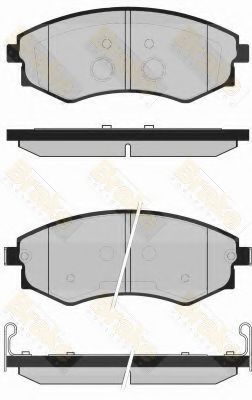 Комплект тормозных колодок, дисковый тормоз Brake ENGINEERING PA1726