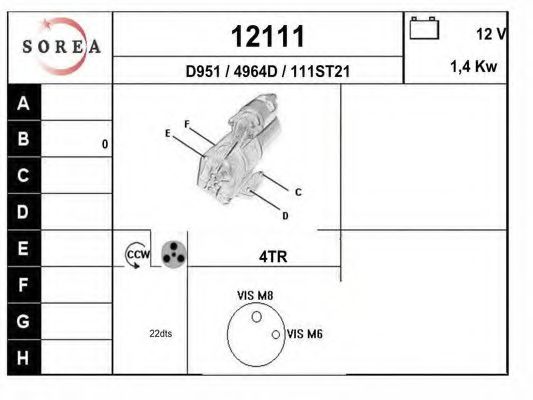 Стартер EAI 12111