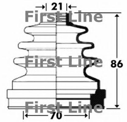 Пыльник, приводной вал FIRST LINE FCB2899