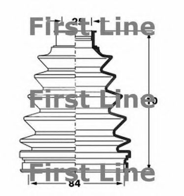 Пыльник, приводной вал FIRST LINE FCB6054