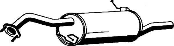 Глушитель выхлопных газов конечный ASMET 11026