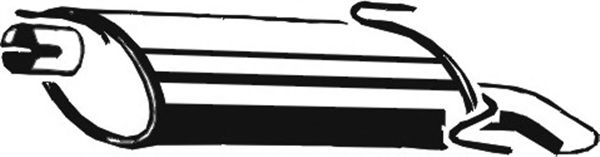 Глушитель выхлопных газов конечный ASMET 05.099