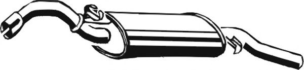 Глушитель выхлопных газов конечный ASMET 03.028