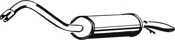 Глушитель выхлопных газов конечный ASMET 07.034