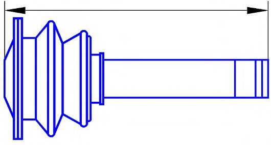 Приводной вал SERCORE 12404