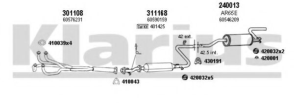 Система выпуска ОГ KLARIUS 030034E