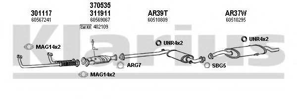 Система выпуска ОГ KLARIUS 030014U