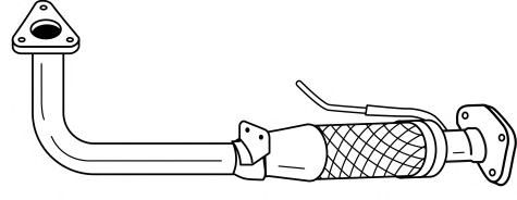 Труба выхлопного газа MTS 10087