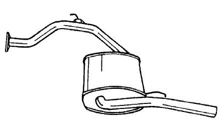 Глушитель выхлопных газов конечный SIGAM 23637