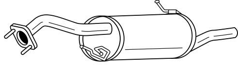 Глушитель выхлопных газов конечный MTS 60609