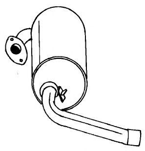 Глушитель выхлопных газов конечный MTS 60459