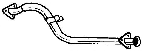 Труба выхлопного газа MTS 10202
