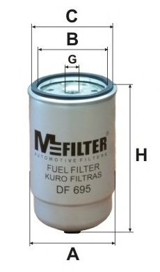 Топливный фильтр MFILTER DF695